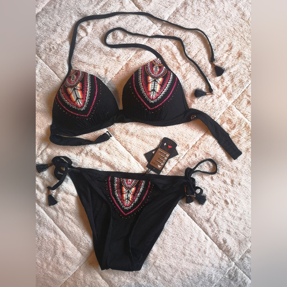 Turquoise Couture swimsuit. Size M.